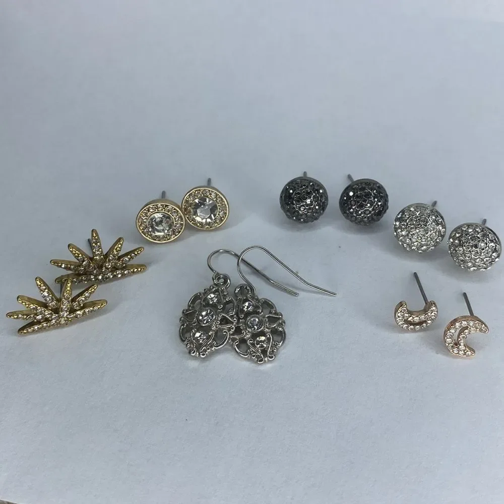 Bundle (6) Sparkly Shimmery Earrings